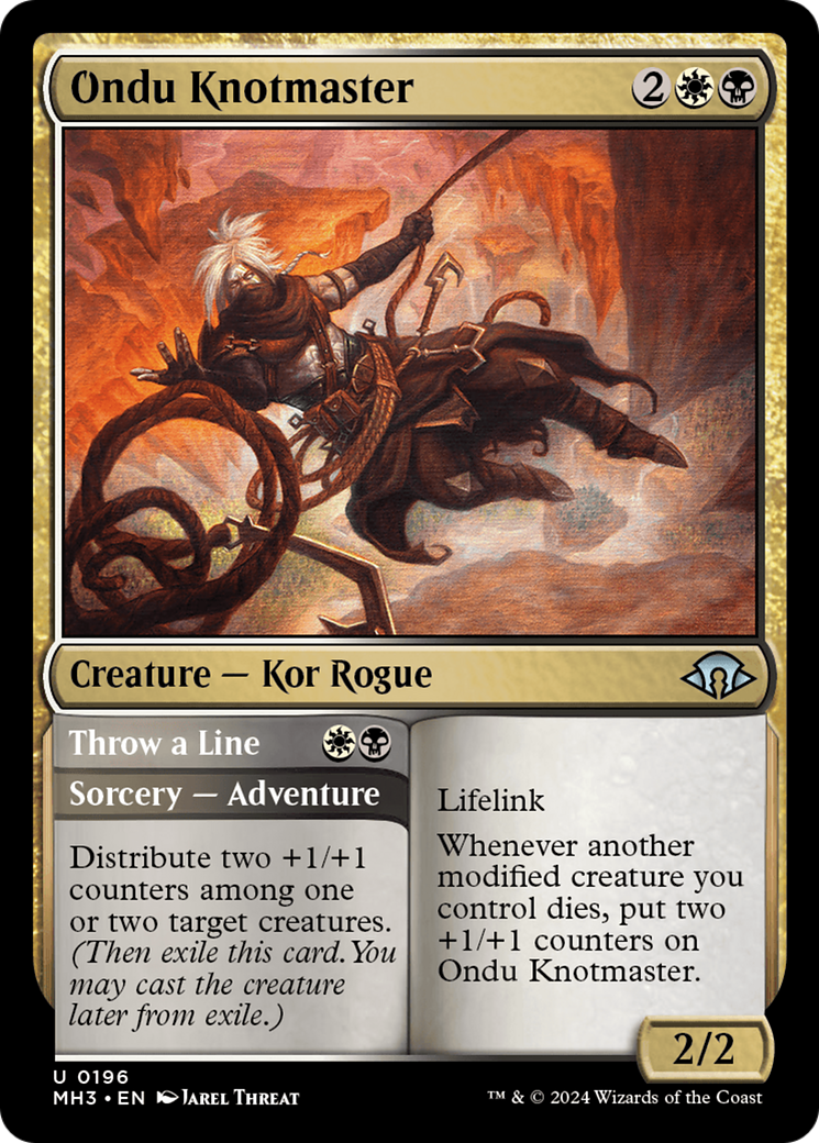 Ondu Knotmaster // Throw a Line [Modern Horizons 3] | Grognard Games