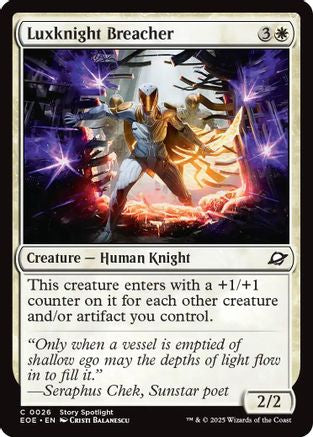 Luxknight Breacher (EOE-026) - Edge of Eternities Foil | Grognard Games