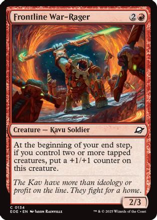Frontline War-Rager (EOE-134) - Edge of Eternities Foil | Grognard Games