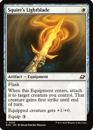 Squire's Lightblade (EOE-036) - Edge of Eternities | Grognard Games