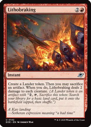 Lithobraking (EOE-142) - Edge of Eternities | Grognard Games