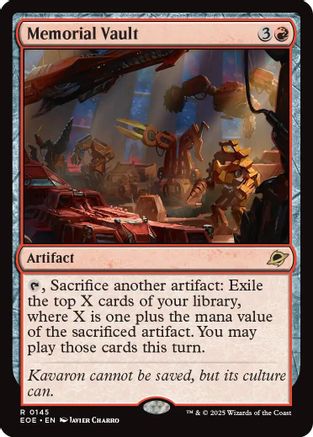 Memorial Vault (EOE-145) - Edge of Eternities Foil | Grognard Games
