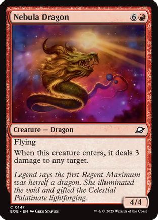 Nebula Dragon (EOE-147) - Edge of Eternities Foil | Grognard Games