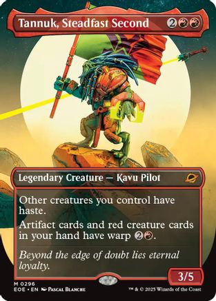 Tannuk, Steadfast Second (Borderless) (EOE-296) - Edge of Eternities Foil | Grognard Games