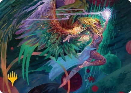 Exalted Sunborn Art Card (Gold-Stamped Signature) (AAEOE-003) - Art Series: Edge of Eternities | Grognard Games