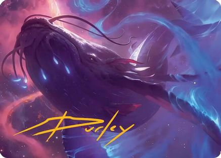 Starbreach Whale Art Card (Gold-Stamped Signature) (AAEOE-009) - Art Series: Edge of Eternities | Grognard Games