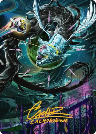 Quantum Riddler Art Card (Gold-Stamped Signature) (AAEOE-039) - Art Series: Edge of Eternities | Grognard Games