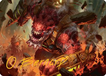 Full Bore Art Card (Gold-Stamped Signature) (AAEOE-017) - Art Series: Edge of Eternities | Grognard Games