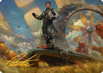 Galactic Wayfarer Art Card (Gold-Stamped Signature) (AAEOE-021) - Art Series: Edge of Eternities | Grognard Games
