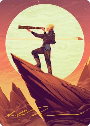 Sami, Wildcat Captain Art Card (Gold-Stamped Signature) (AAEOE-037) - Art Series: Edge of Eternities | Grognard Games