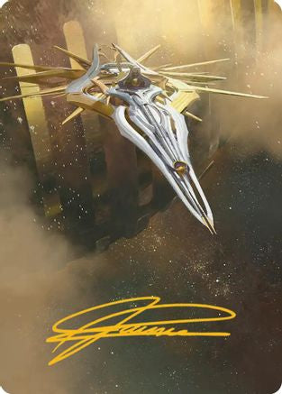 Dawnsire, Sunstar Dreadnought Art Card (Gold-Stamped Signature) (AAEOE-027) - Art Series: Edge of Eternities | Grognard Games
