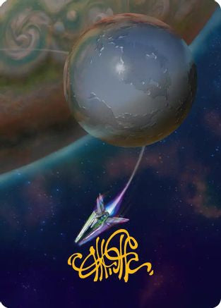 Reflecting Pool Art Card (Gold-Stamped Signature) (AAEOE-046) - Art Series: Edge of Eternities | Grognard Games