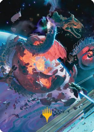 Scavenger Grounds Art Card (47/54) (Gold-Stamped Planeswalker Symbol) (AAEOE-047) - Art Series: Edge of Eternities | Grognard Games