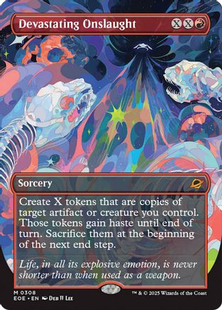 Devastating Onslaught (Borderless) (EOE-308) - Edge of Eternities | Grognard Games
