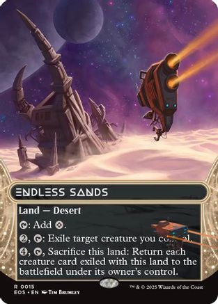 Endless Sands (0008) (Borderless) (EOS-015) - Edge of Eternities: Stellar Sights | Grognard Games