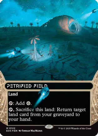 Petrified Field (0122) (Borderless) (Galaxy Foil) (EOS-122) - Edge of Eternities: Stellar Sights Foil | Grognard Games