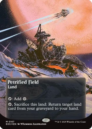Petrified Field (0167) (Borderless) (Galaxy Foil) (EOS-167) - Edge of Eternities: Stellar Sights Foil | Grognard Games