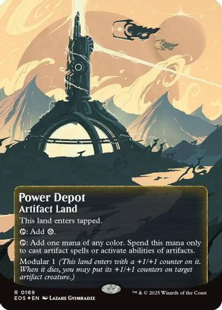 Power Depot (0169) (Borderless) (Galaxy Foil) (EOS-169) - Edge of Eternities: Stellar Sights Foil | Grognard Games