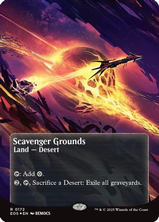 Scavenger Grounds (0172) (Borderless) (Galaxy Foil) (EOS-172) - Edge of Eternities: Stellar Sights Foil | Grognard Games