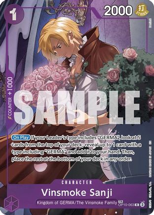 Vinsmoke Sanji (TR) (OP10-063) - Legacy of the Master Foil | Grognard Games