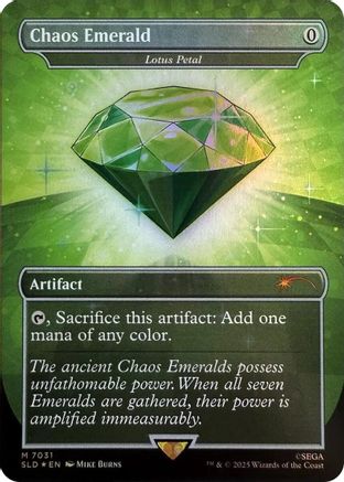 Chaos Emerald - Lotus Petal (7031) (SLD-7031) - Secret Lair Drop Series Foil | Grognard Games