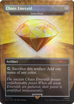Chaos Emerald - Lotus Petal (7035) (SLD-7035) - Secret Lair Drop Series Foil | Grognard Games