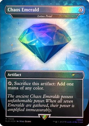 Chaos Emerald - Lotus Petal (7036) (SLD-7036) - Secret Lair Drop Series Foil | Grognard Games