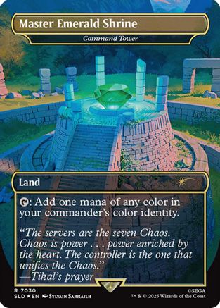 Master Emerald Shrine - Command Tower (7030) (Rainbow Foil) (SLD-7030) - Secret Lair Drop Series Foil | Grognard Games