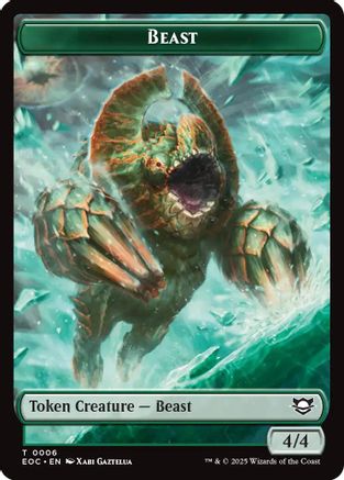 Beast (0006) // Lander Double-Sided Token (EOC-6 // 8) - Commander: Edge of Eternities | Grognard Games