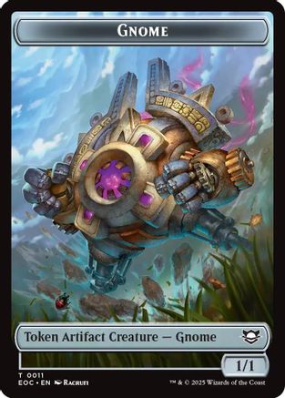 Gnome // Golem (0014) Double-Sided Token (EOC-11 // 14) - Commander: Edge of Eternities | Grognard Games