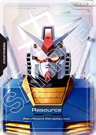Resource (R-002) (C+) - Newtype Rising (R-002) Holofoil | Grognard Games