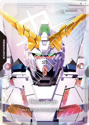 Resource (R-003) (C+) - Newtype Rising (R-003) Holofoil | Grognard Games