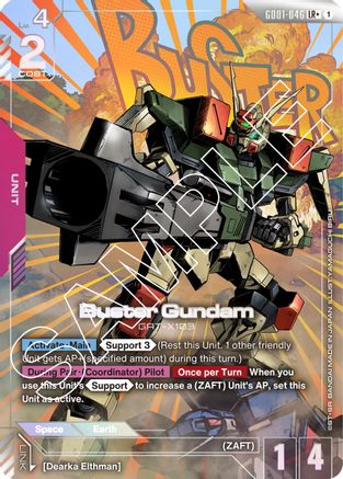 Buster Gundam (LR+) - Newtype Rising (GD01-046) Holofoil
