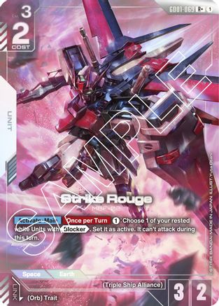 Strike Rouge (R+) - Newtype Rising (GD01-069) Holofoil