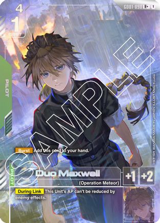 Duo Maxwell (R+) - Newtype Rising (GD01-090) Holofoil