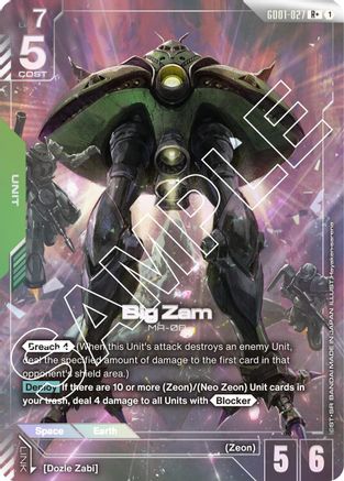 Big Zam (R+) - Newtype Rising (GD01-027) Holofoil