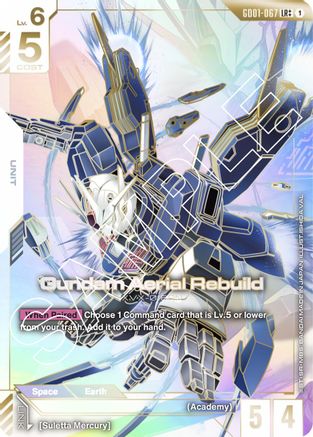 Gundam Aerial Rebuild (LR++) - Newtype Rising (GD01-067) Holofoil