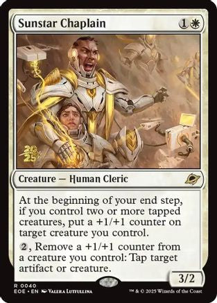 Sunstar Chaplain (PRE-040) - Prerelease Cards Foil | Grognard Games