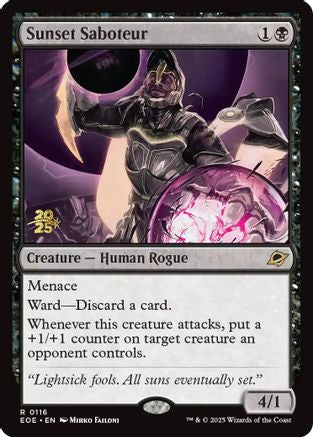 Sunset Saboteur (PRE-116) - Prerelease Cards Foil | Grognard Games