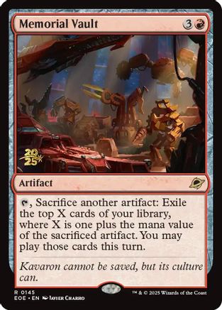 Memorial Vault (PRE-145) - Prerelease Cards Foil | Grognard Games
