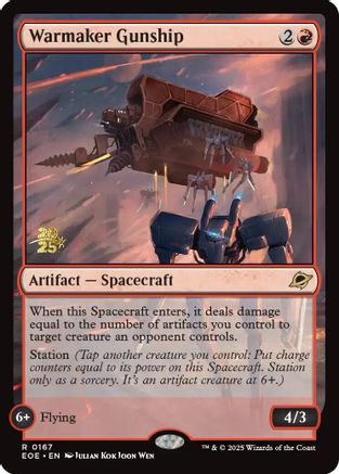Warmaker Gunship (PRE-167) - Prerelease Cards Foil | Grognard Games