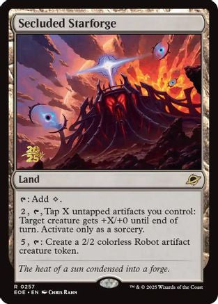 Secluded Starforge (PRE-257) - Prerelease Cards Foil | Grognard Games