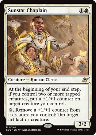 Sunstar Chaplain (PPEOE-040) - Promo Pack: Edge of Eternities Foil | Grognard Games