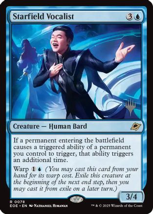 Starfield Vocalist (PPEOE-078) - Promo Pack: Edge of Eternities Foil | Grognard Games