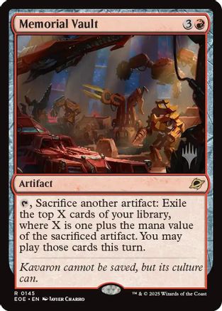 Memorial Vault (PPEOE-145) - Promo Pack: Edge of Eternities Foil | Grognard Games