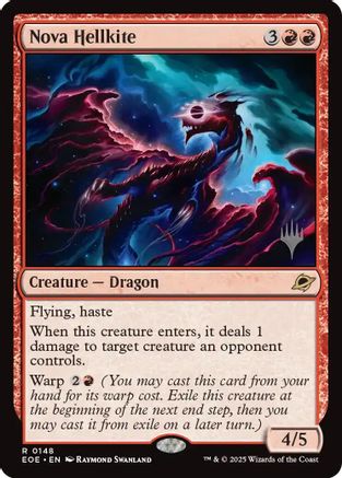 Nova Hellkite (PPEOE-148) - Promo Pack: Edge of Eternities | Grognard Games