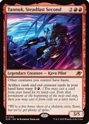 Tannuk, Steadfast Second (PPEOE-162) - Promo Pack: Edge of Eternities Foil | Grognard Games