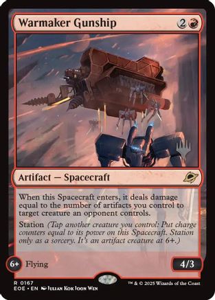Warmaker Gunship (PPEOE-167) - Promo Pack: Edge of Eternities Foil | Grognard Games