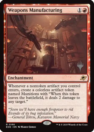 Weapons Manufacturing (PPEOE-168) - Promo Pack: Edge of Eternities Foil | Grognard Games