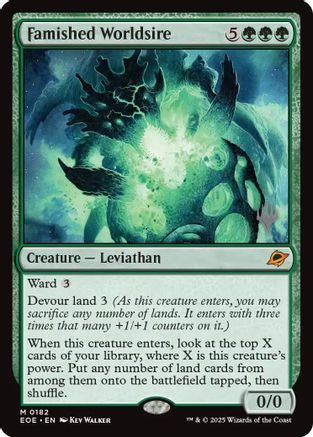 Famished Worldsire (PPEOE-182) - Promo Pack: Edge of Eternities Foil | Grognard Games